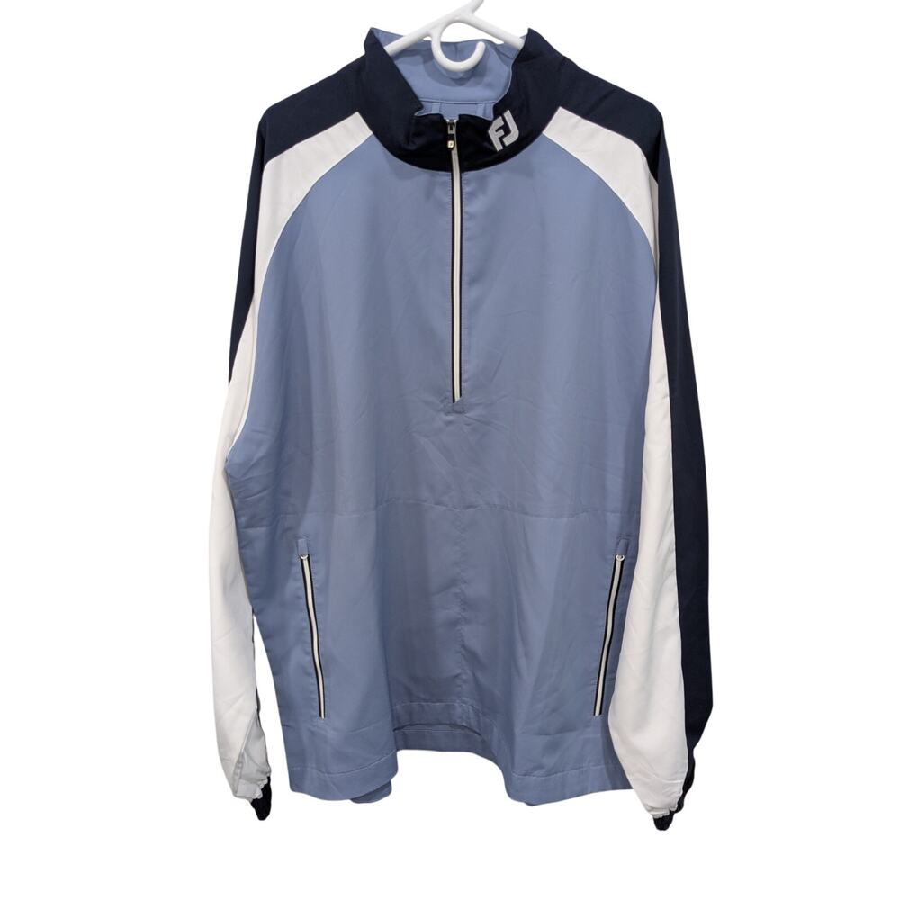 NWOT Footjoy 1/4 Zip Pullover Lightweight Jacket 2XL Blue Golf Active